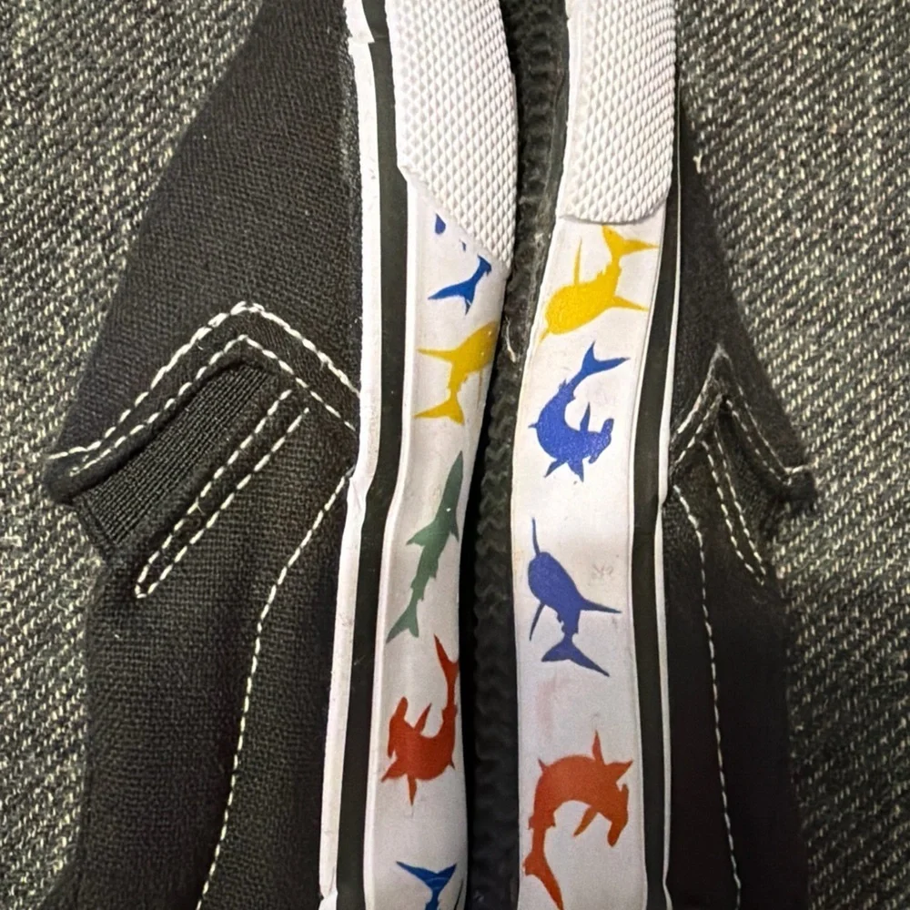 US Sports Shark Slip On‎ Canvas Sneakers Shoes Baby Toddler 7